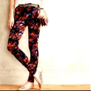 Anthropologie | Pilcro & the Letterpress Serif Floral Corduroys